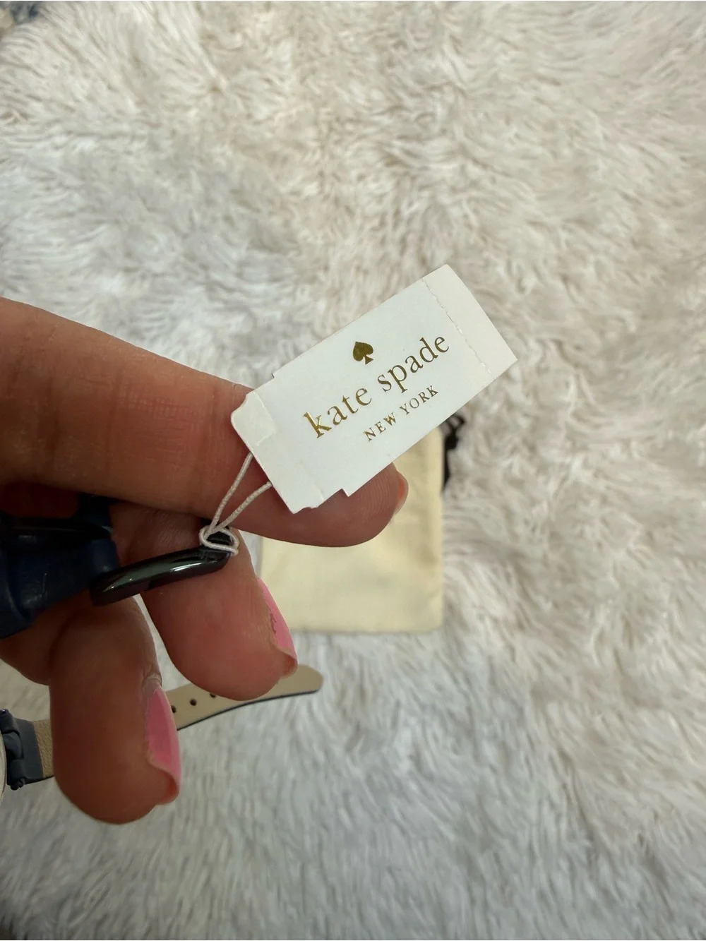 NWT Kate Spade Navy Leather Strap Watch